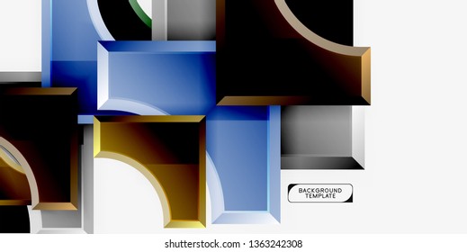 Fondo abstracto geométrico moderno. Diseño mínimo de vectores