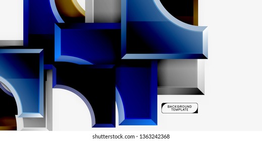 Modern geometrical abstract background. Vector minimal design