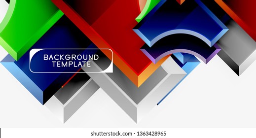 Modern geometrical abstract background. Vector minimal design
