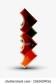 Modern geometrical abstract background. Vector minimal design