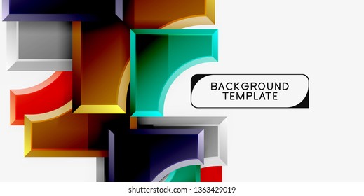 Fondo abstracto geométrico moderno. Diseño mínimo de vectores