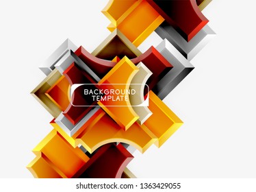 Fundo abstrato geométrico moderno. Design mínimo de vetor