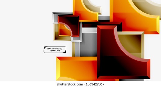 Modern geometrical abstract background. Vector minimal design