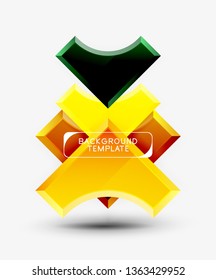 Fondo abstracto geométrico moderno. Diseño mínimo de vectores