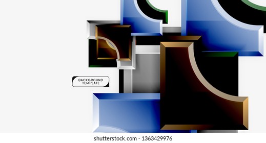 Modern geometrical abstract background. Vector minimal design