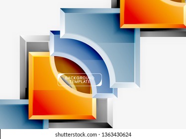 Moderner, geometrischer abstrakter Hintergrund. minimales Vektordesign