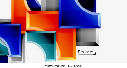 Fondo abstracto geométrico moderno. Diseño mínimo de vectores