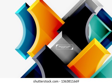 Modern geometrical abstract background. Vector minimal design
