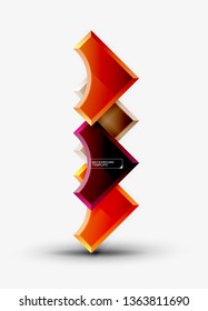 Modern geometrical abstract background. Vector minimal design