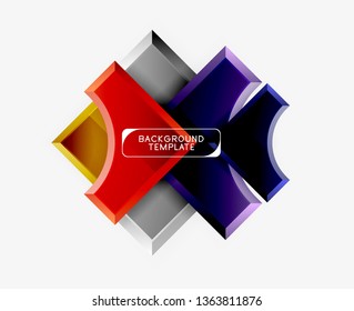 Modern geometrical abstract background. Vector minimal design