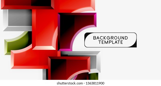 Modern geometrical abstract background. Vector minimal design
