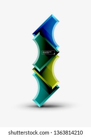 Modern geometrical abstract background. Vector minimal design