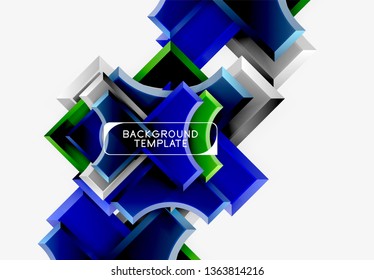 Modern geometrical abstract background. Vector minimal design