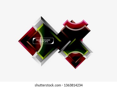 Fondo abstracto geométrico moderno. Diseño mínimo de vectores