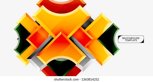 Modern geometrical abstract background. Vector minimal design
