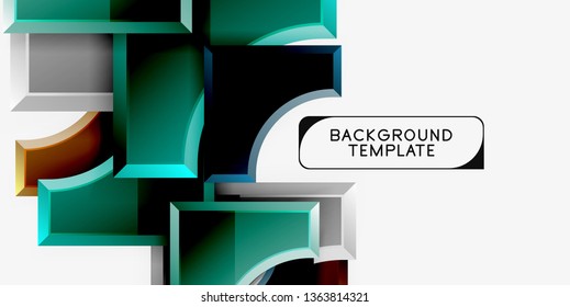 Fondo abstracto geométrico moderno. Diseño mínimo de vectores