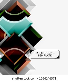 Fondo abstracto geométrico moderno. Diseño mínimo de vectores