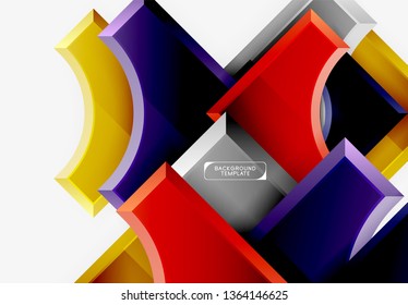 Modern geometrical abstract background. Vector minimal design