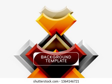 Modern geometrical abstract background. Vector minimal design
