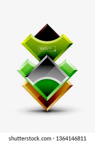 Modern geometrical abstract background. Vector minimal design