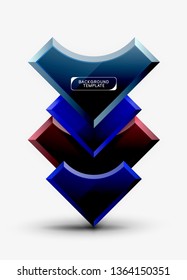 Fondo abstracto geométrico moderno. Diseño mínimo de vectores