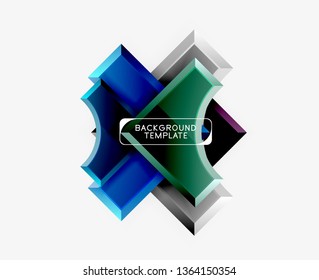Modern geometrical abstract background. Vector minimal design