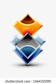 Modern geometrical abstract background. Vector minimal design