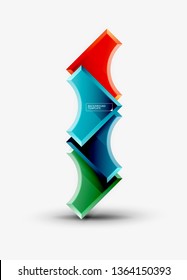 Fondo abstracto geométrico moderno. Diseño mínimo de vectores