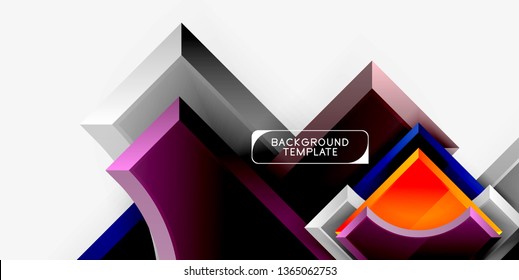 Moderner, geometrischer abstrakter Hintergrund. minimales Vektordesign