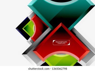 Fondo abstracto geométrico moderno. Diseño mínimo de vectores