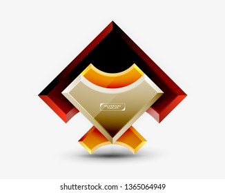 Modern geometrical abstract background. Vector minimal design
