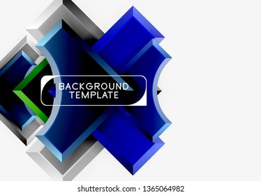 Moderner, geometrischer abstrakter Hintergrund. minimales Vektordesign