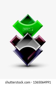 Modern geometrical abstract background. Vector minimal design