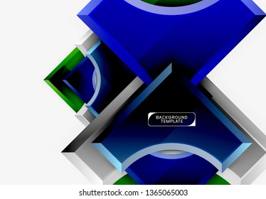 Modern geometrical abstract background. Vector minimal design