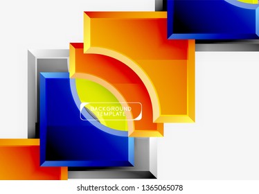 Modern geometrical abstract background. Vector minimal design