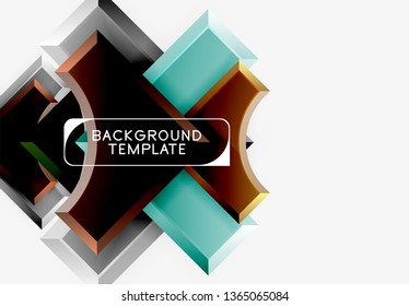 Modern geometrical abstract background. Vector minimal design