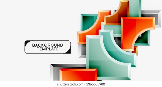 Modern geometrical abstract background. Vector minimal design