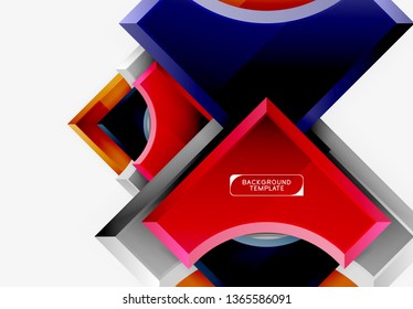 Modern geometrical abstract background. Vector minimal design