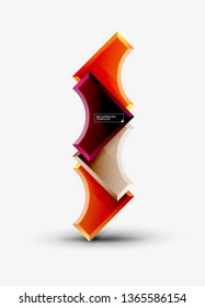 Modern geometrical abstract background. Vector minimal design
