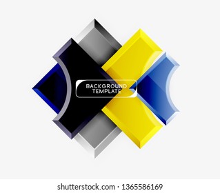 Modern geometrical abstract background. Vector minimal design