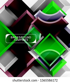 Modern geometrical abstract background. Vector minimal design