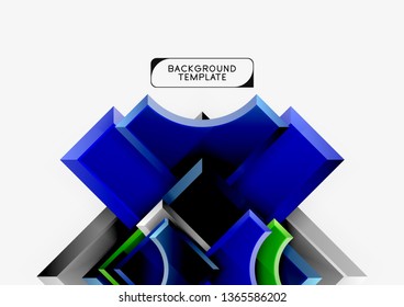Fondo abstracto geométrico moderno. Diseño mínimo de vectores