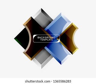 Modern geometrical abstract background. Vector minimal design