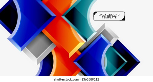 Modern geometrical abstract background. Vector minimal design