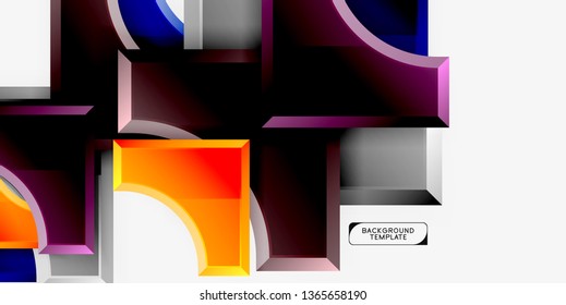 Modern geometrical abstract background. Vector minimal design