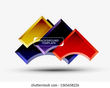 Modern geometrical abstract background. Vector minimal design