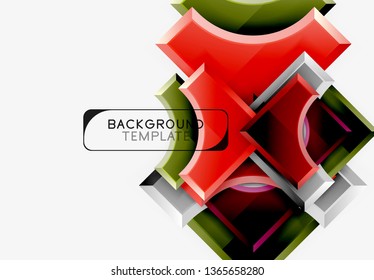 Modern geometrical abstract background. Vector minimal design