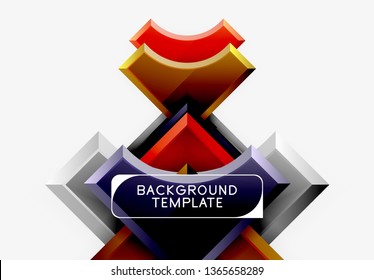 Modern geometrical abstract background. Vector minimal design
