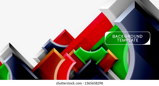 Modern geometrical abstract background. Vector minimal design