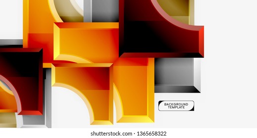 Modern geometrical abstract background. Vector minimal design